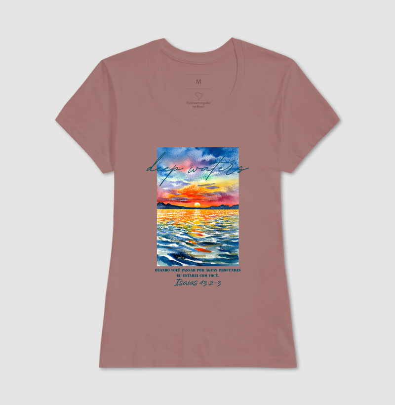 Camiseta Feminina Acinturada Deep Waters - Imagem 6