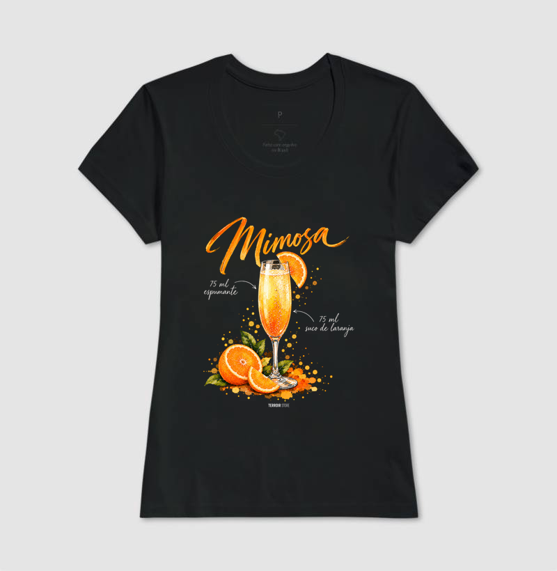 Camiseta Mimosa – Drink com Espumante e Suco de Laranja - Imagem 3