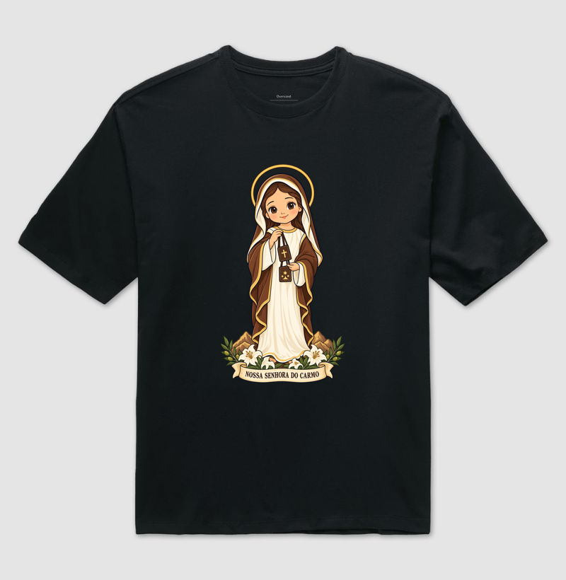 Nossa Senhora do Carmo estilo chibi - Imagem 2