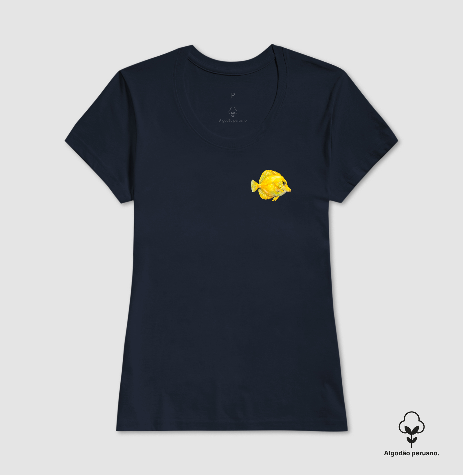 Peixes - Mini - Cirurgião-amarelo - Algodão Peruano - Imagem 9