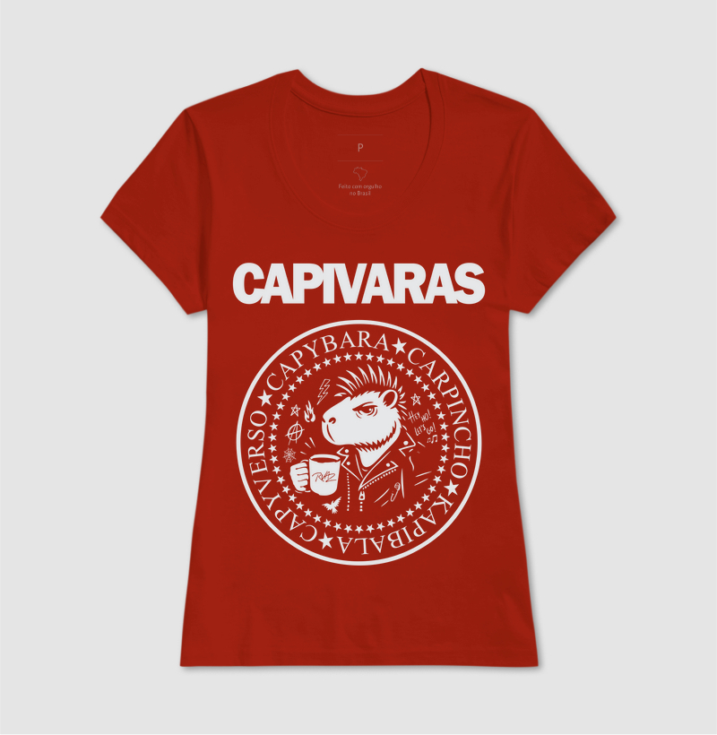 Camiseta Capivara Punk Rock - Imagem 9