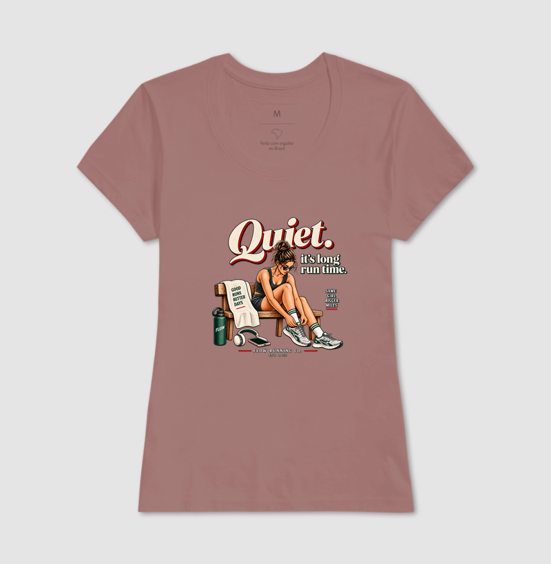 Camiseta Corrida - Quiet, It's Long Run Time - Imagem 17