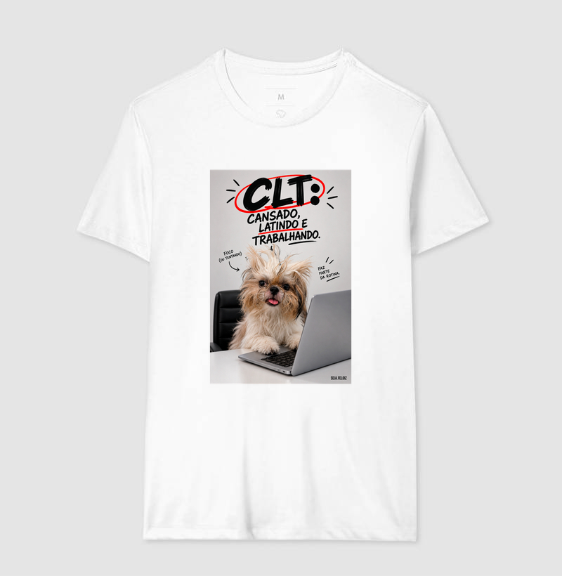 🐶💻 CLT — Cansado, Latindo e Trabalhando! 😂🐾 | Shih Tzu Edition - Imagem 4
