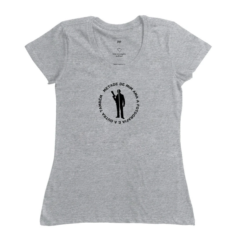 Camiseta metade de min ama a fotografia e a outra também - Imagem 7