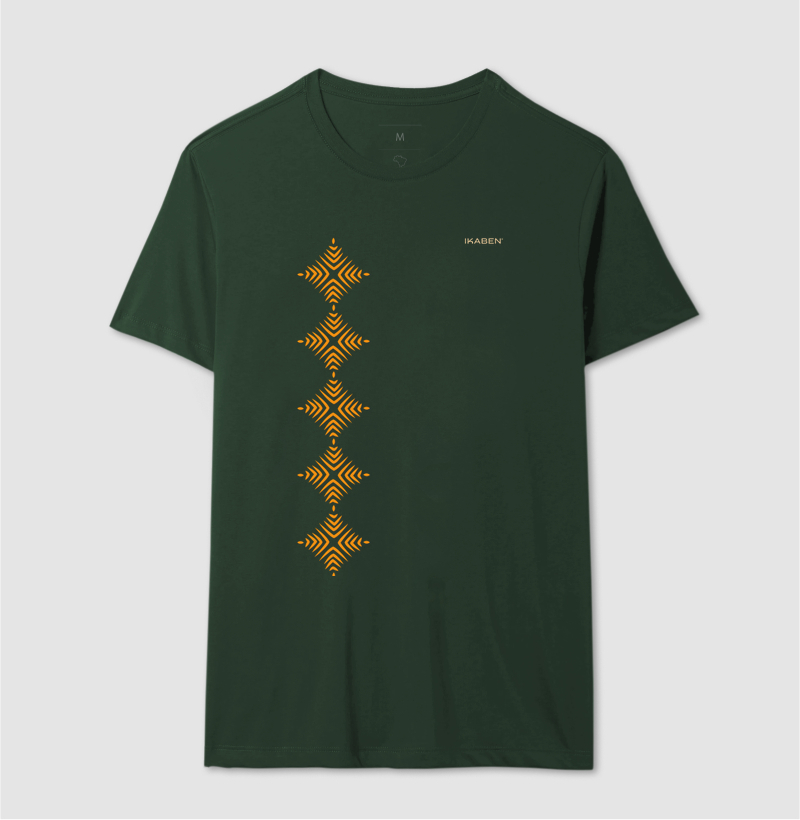 T-shirt Indígena- Grafismo Tsamata Piruara – A Escama que Guarda o Movimento do Rio - Imagem 10