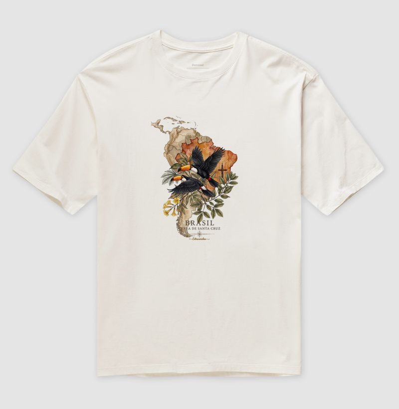 Camiseta Tucanos & Ipê - Brasil Terra de Santa Cruz - Fé, História e Natureza - Imagem 4