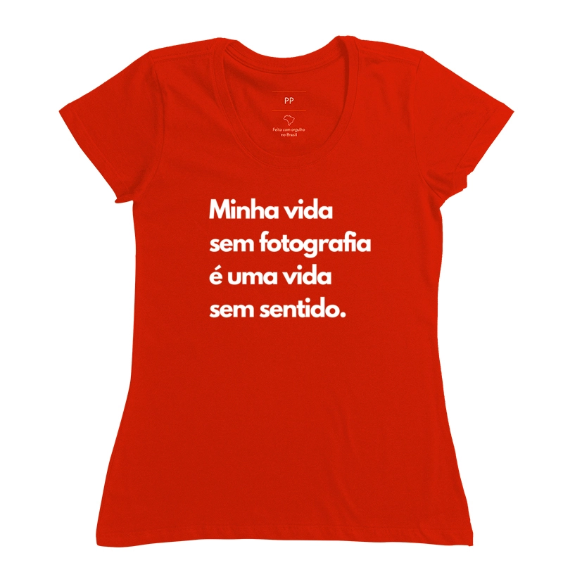 Camiseta minha vida sem fotografia - Imagem 10