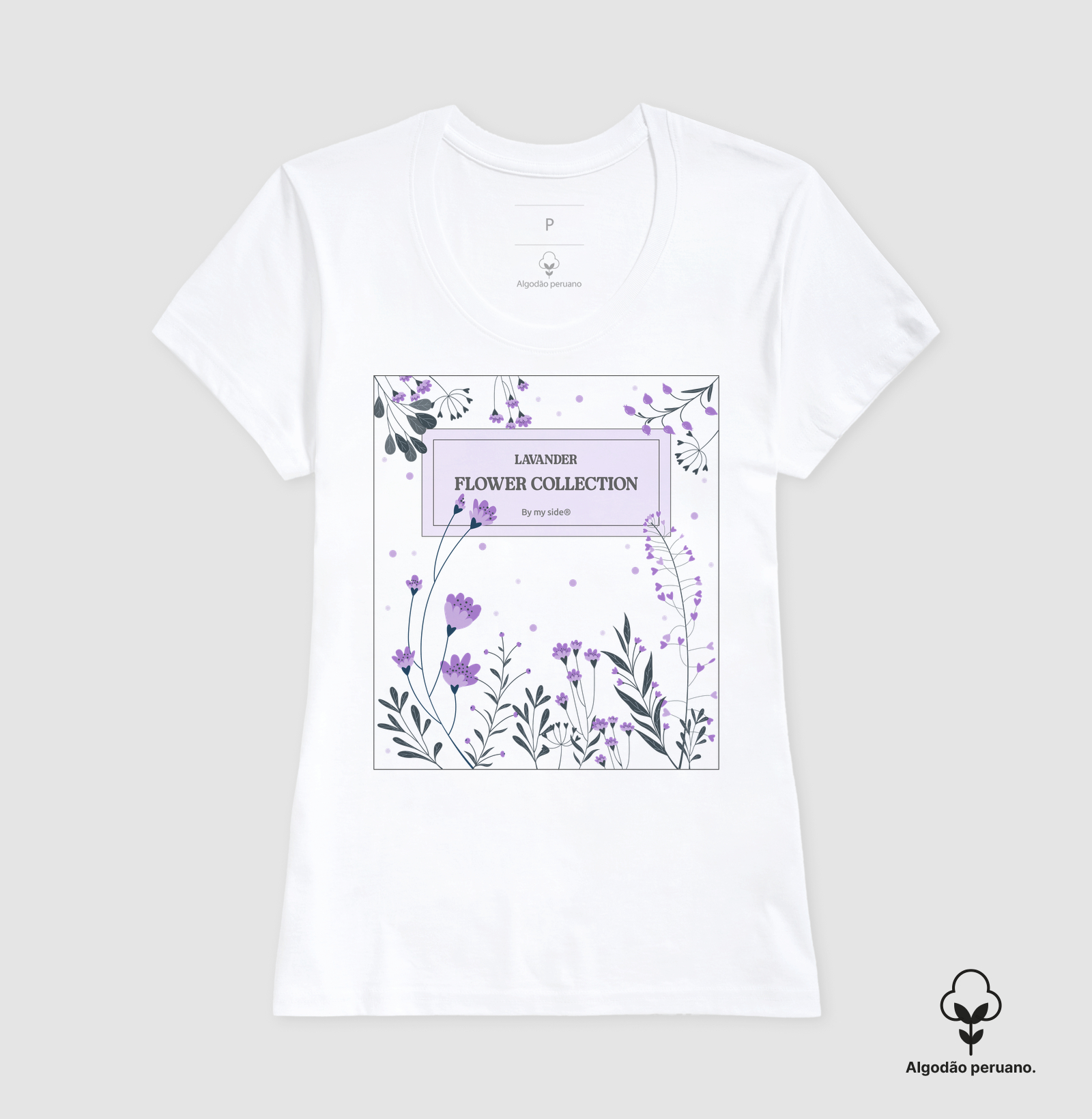 FLOR DE LAVANDA - Algodão Peruano - Imagem 3