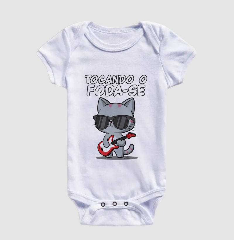 Camiseta Gato Sincero Tocando - Imagem 3