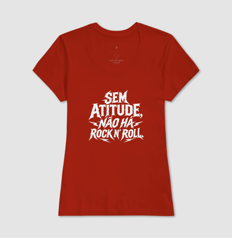 Camiseta Sem atitude, não há rock n' roll - Imagem 11