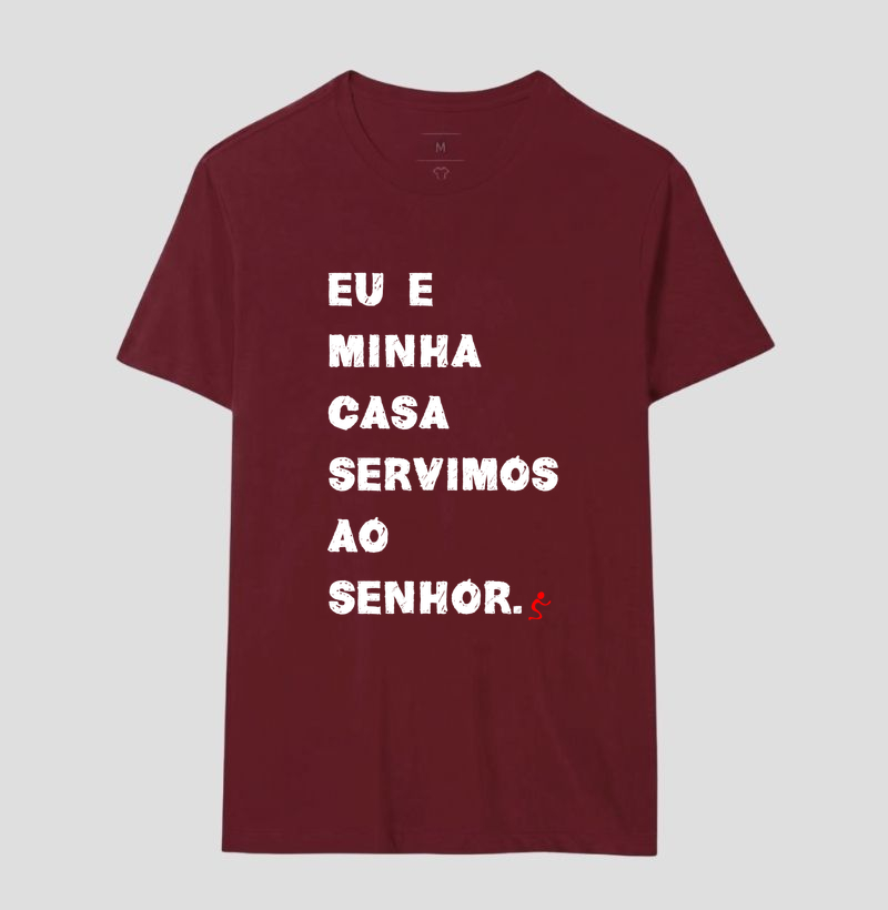 Camiseta Cristã Eu e Minha Casa Serviremos ao Senhor - Imagem 18