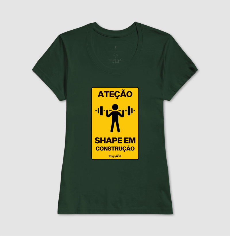 CAMISETA ACADEMIA SHAPE EM CONSTRUÇÃO - Imagem 11