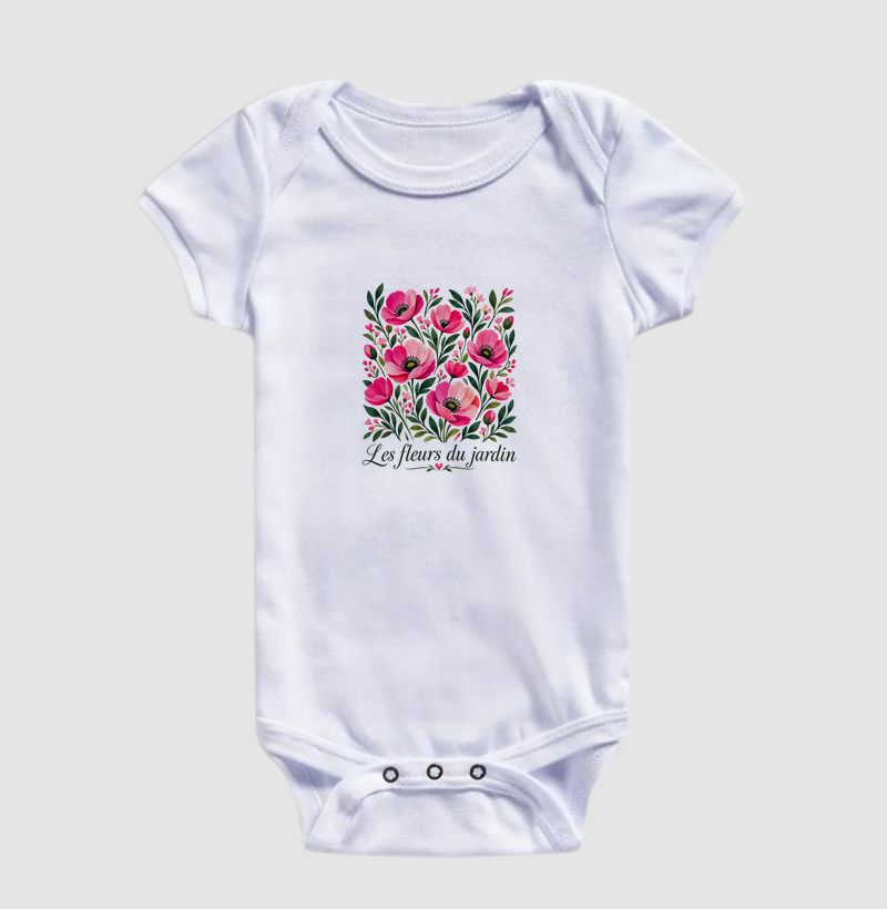 Camiseta Les fleurs du jardin - Imagem 3