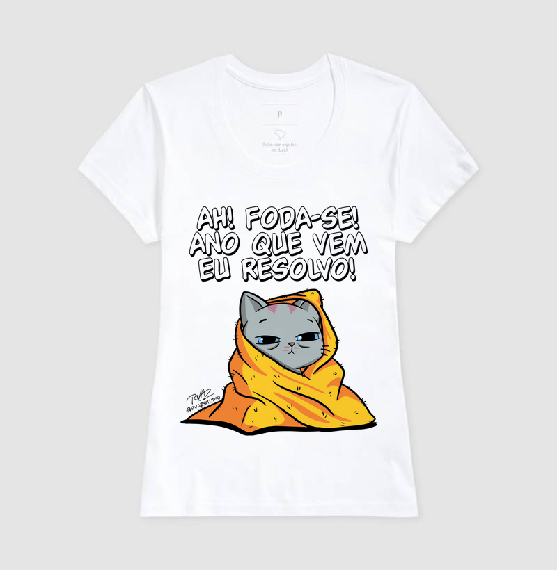 Camiseta Gato Sincero Ano que vem - Imagem 5