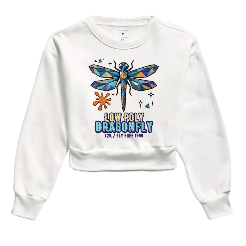Camiseta Y2K Low Poly Dragonfly - Imagem 3