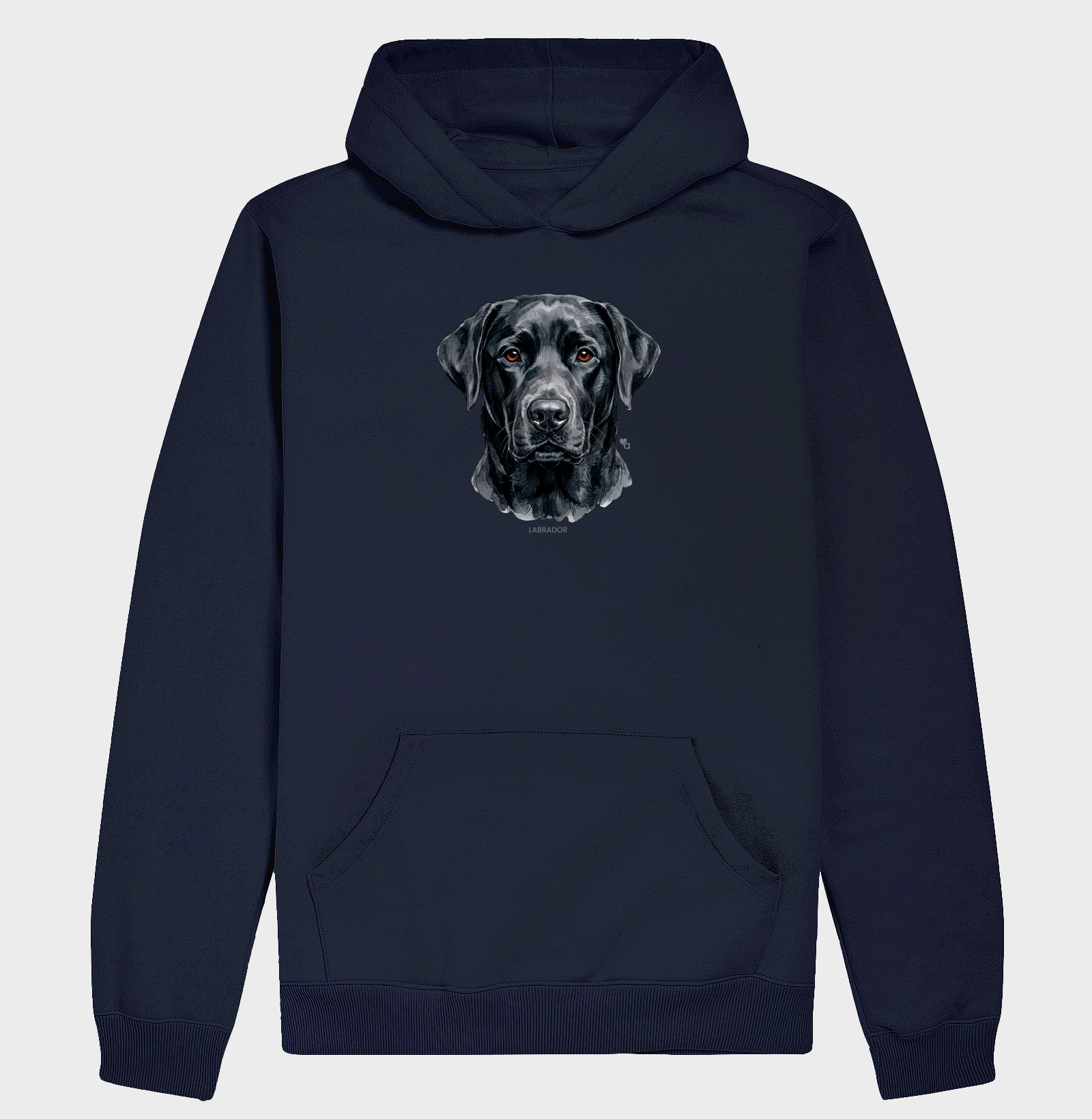 Cães - Labrador preto - Moletom Hoodie - Imagem 6