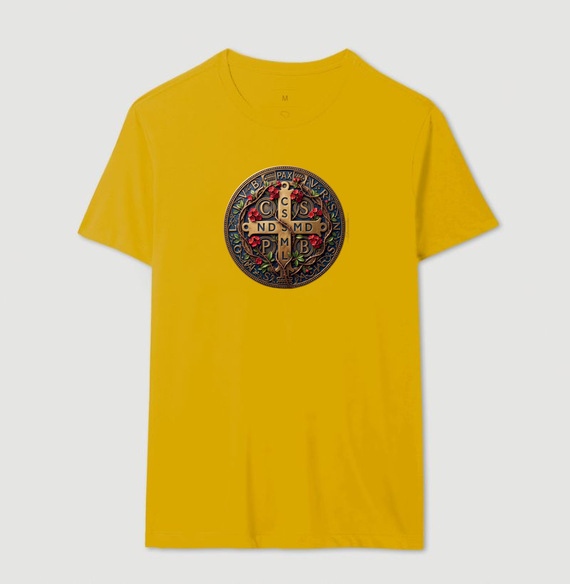 Medalha de São Bento e Flores Coroa-de-Cristo | Arte Sacra Exclusiva - Imagem 14