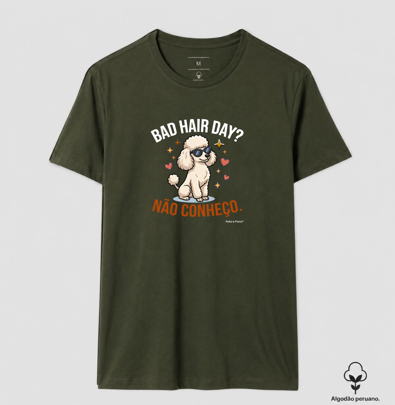 CAMISETA ALGODÃO PERUANO POODLE BAD HAIR - Imagem 4