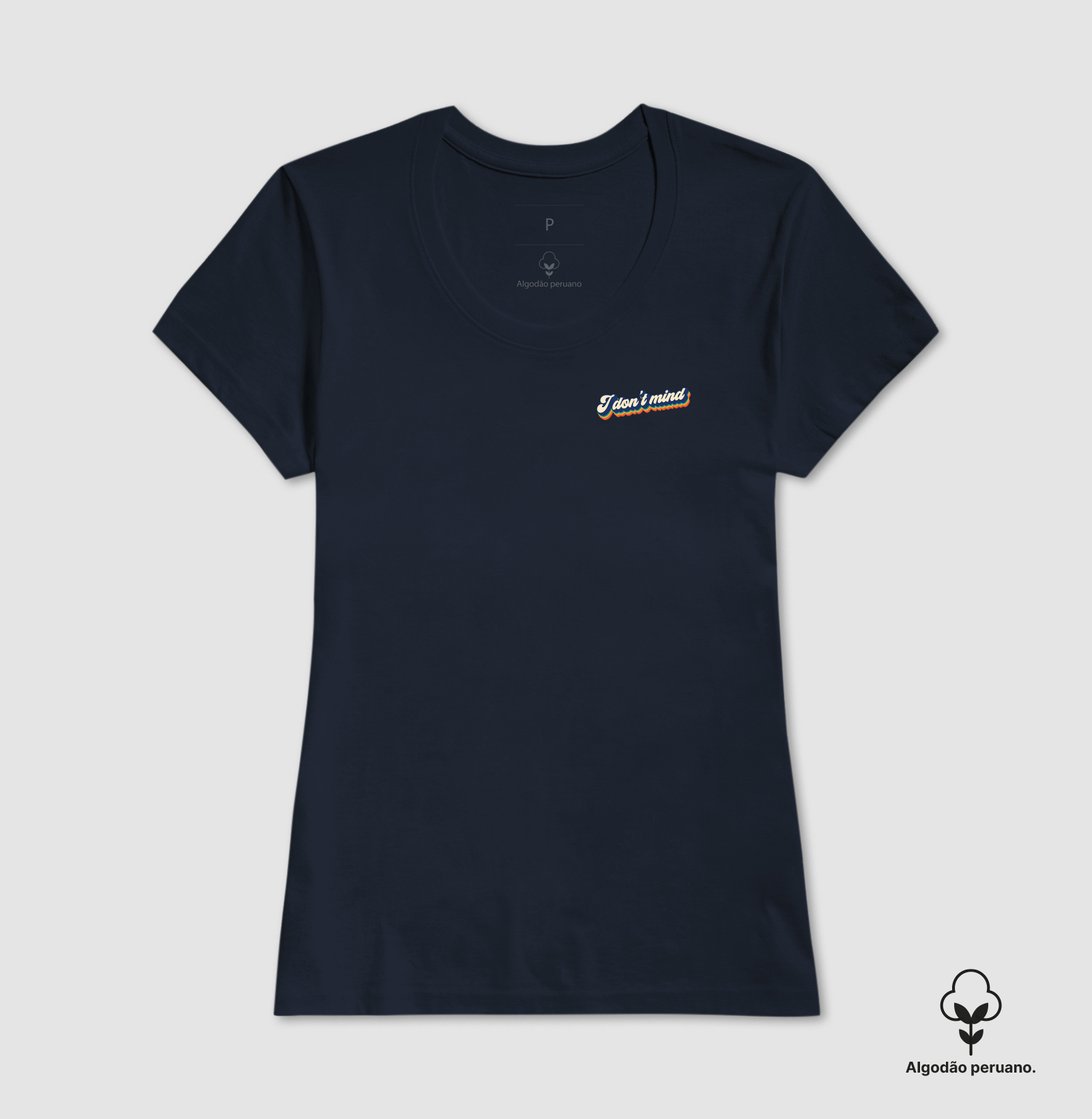 Camiseta I Don't Mind Retro Algodão Peruano - Imagem 7
