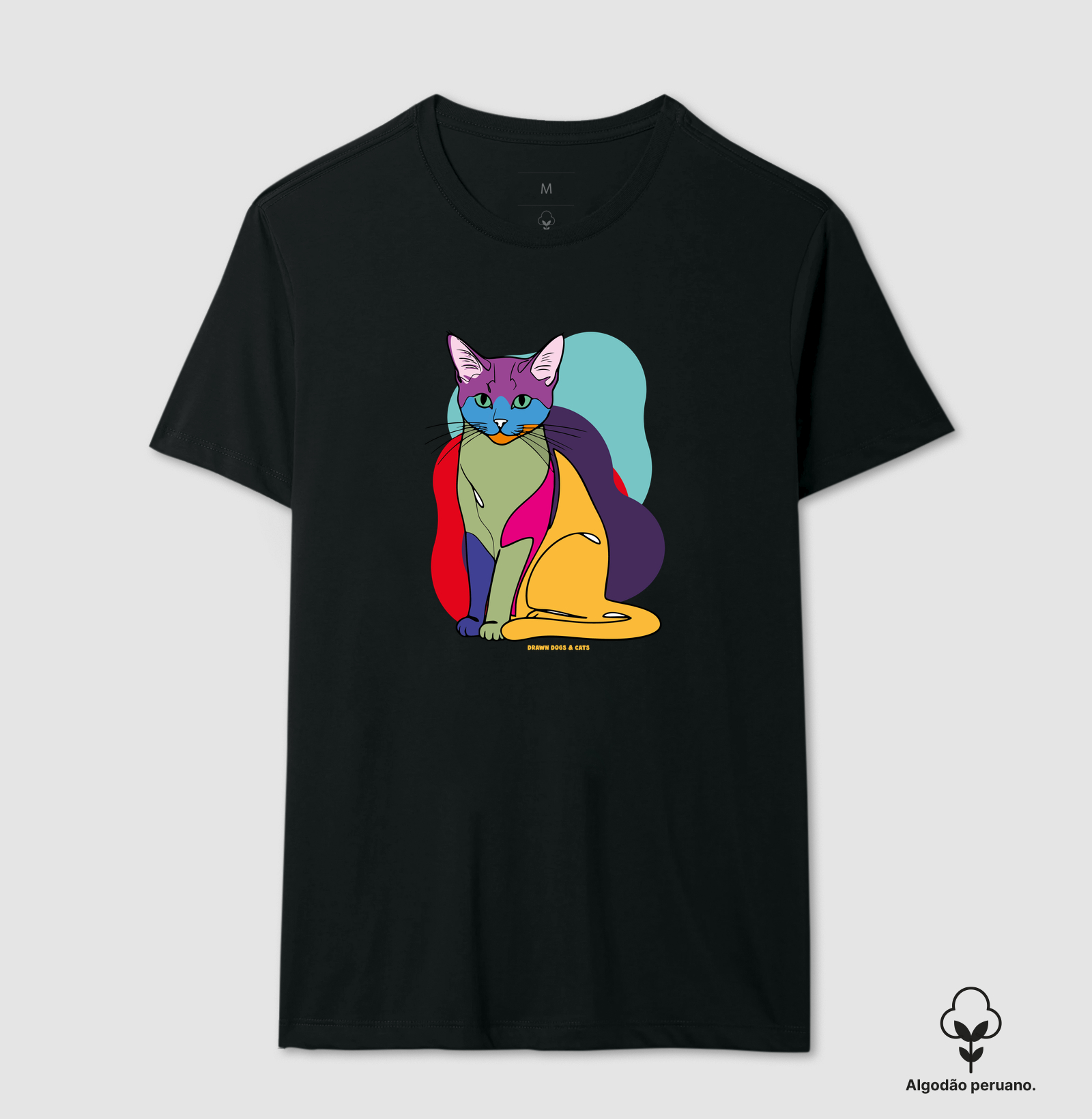 Gato e fundo coloridos - Imagem 2