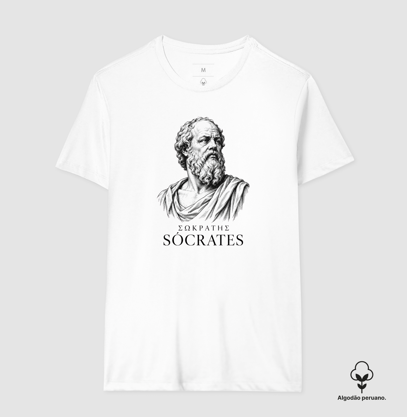 Camiseta Sócrates - algodão peruano - Imagem 4