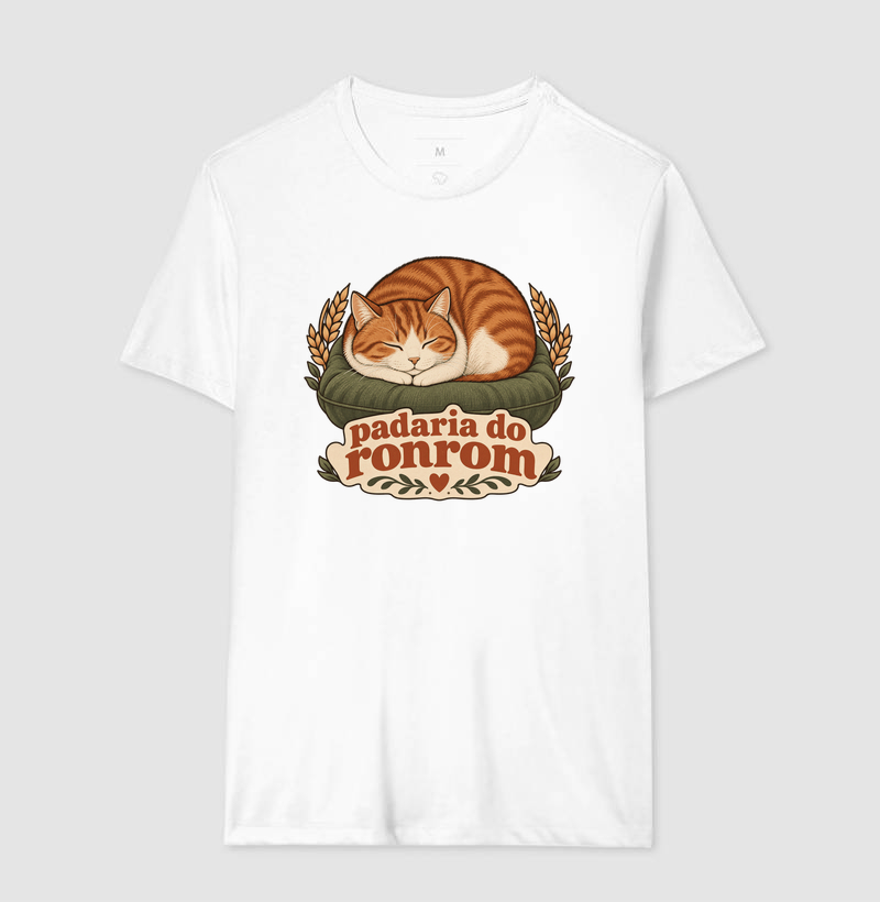 Camiseta Gato Pãozinho "padaria do ronrom" | Pelo & Pano - Imagem 4