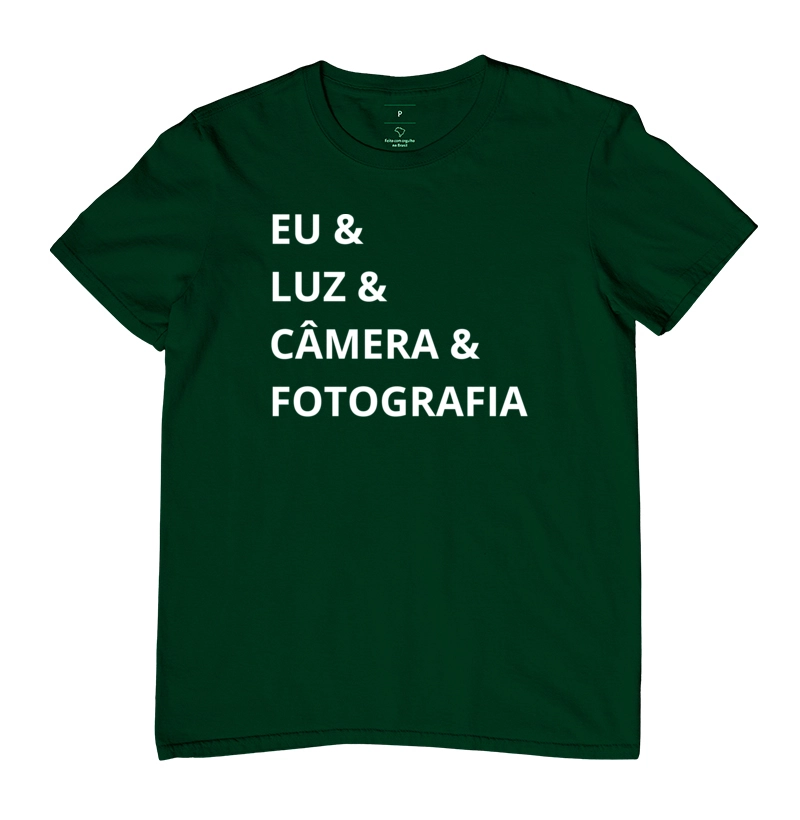 Camiseta eu, luz, câmera e fotografia - Imagem 11