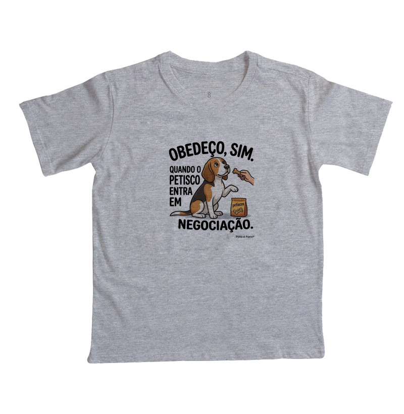 CAMISETA INFANTIL BORDER COLLIE OBEDEÇO - Imagem 4