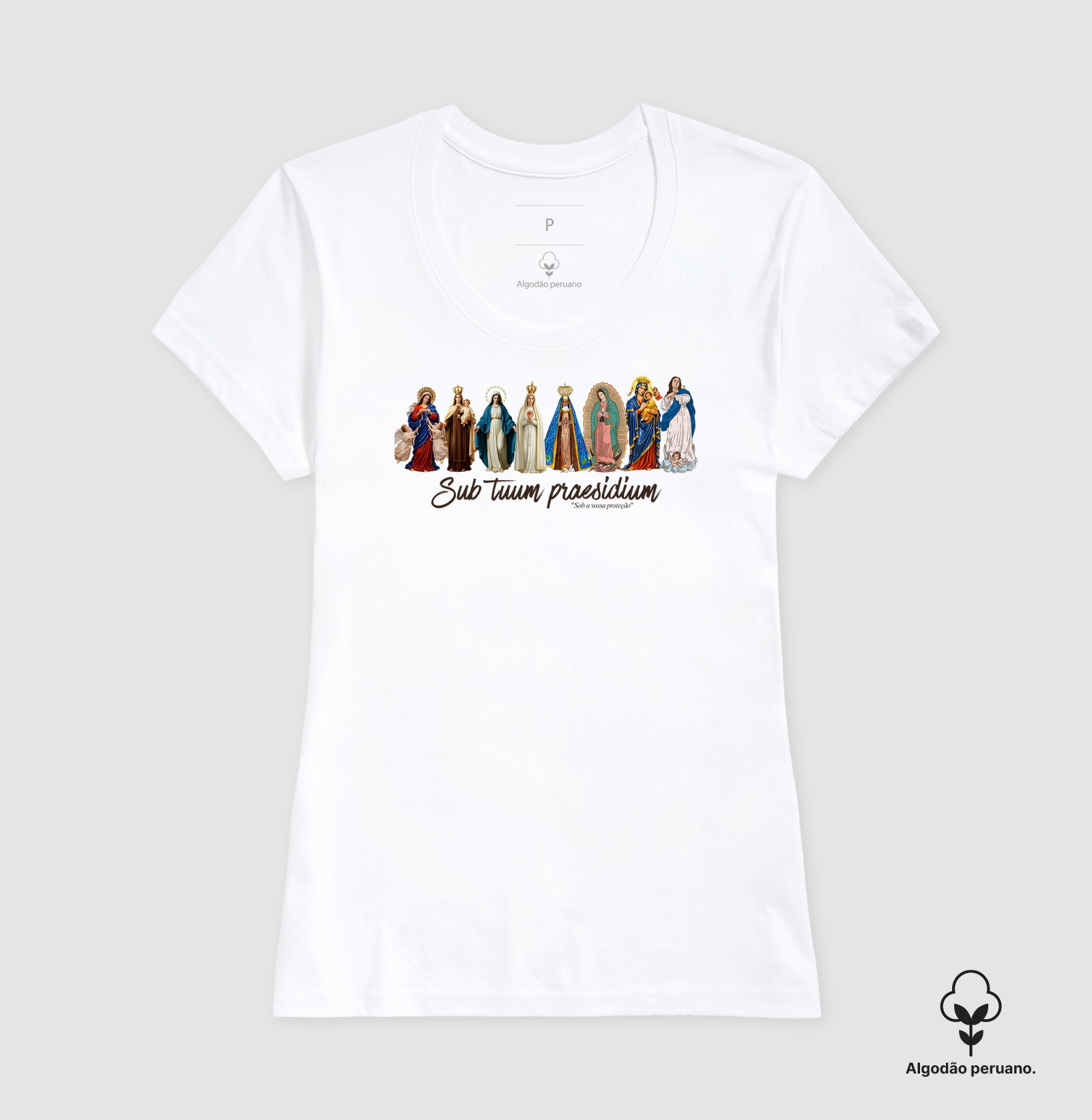 Camiseta Nossa Senhora "Sob a Vossa Proteção" - Imagem 5