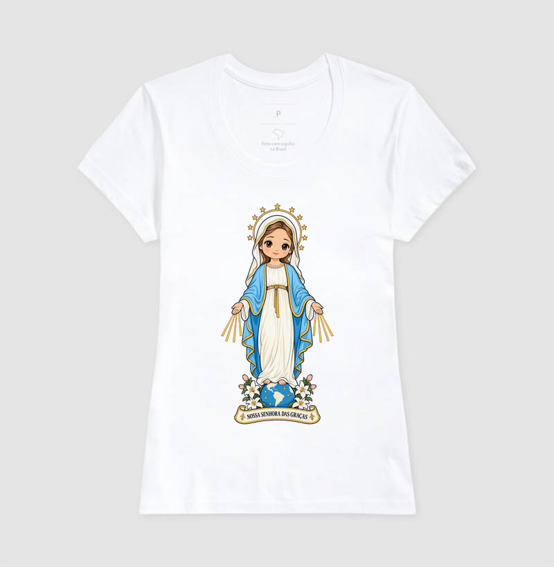 Nossa Senhora das Graças estilo chibi - Imagem 5