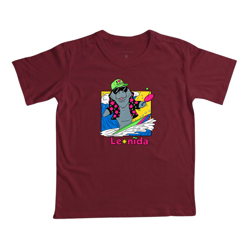 Camiseta Infantil GTA 6 Jason – Leonida Surf com Peixe Boi / Manatee - Imagem 3