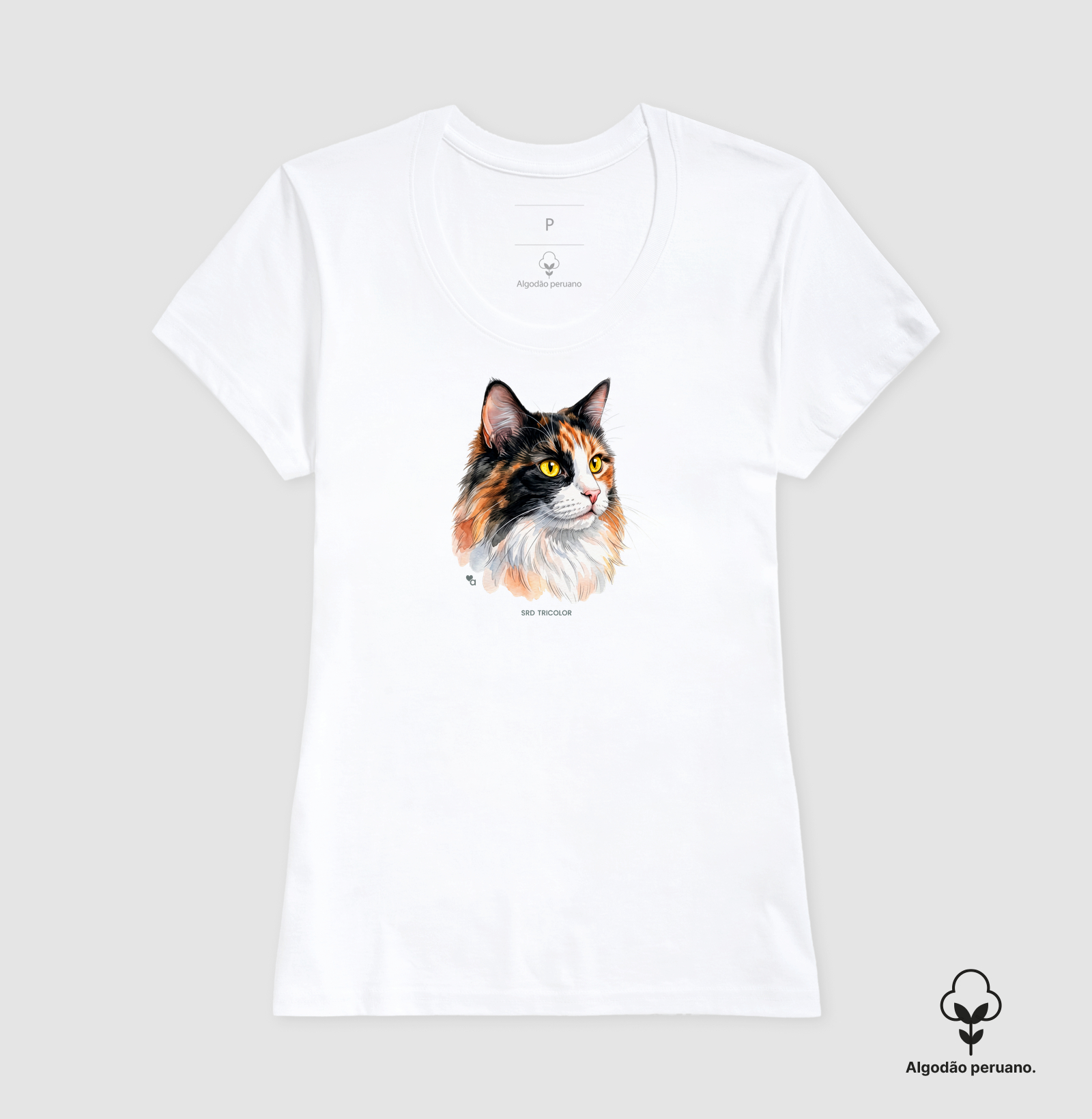 Gatos - SRD Tricolor - Algodão Peruano - Imagem 9