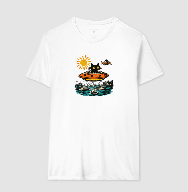 Camiseta Gato de Outro Mundo - Imagem 2
