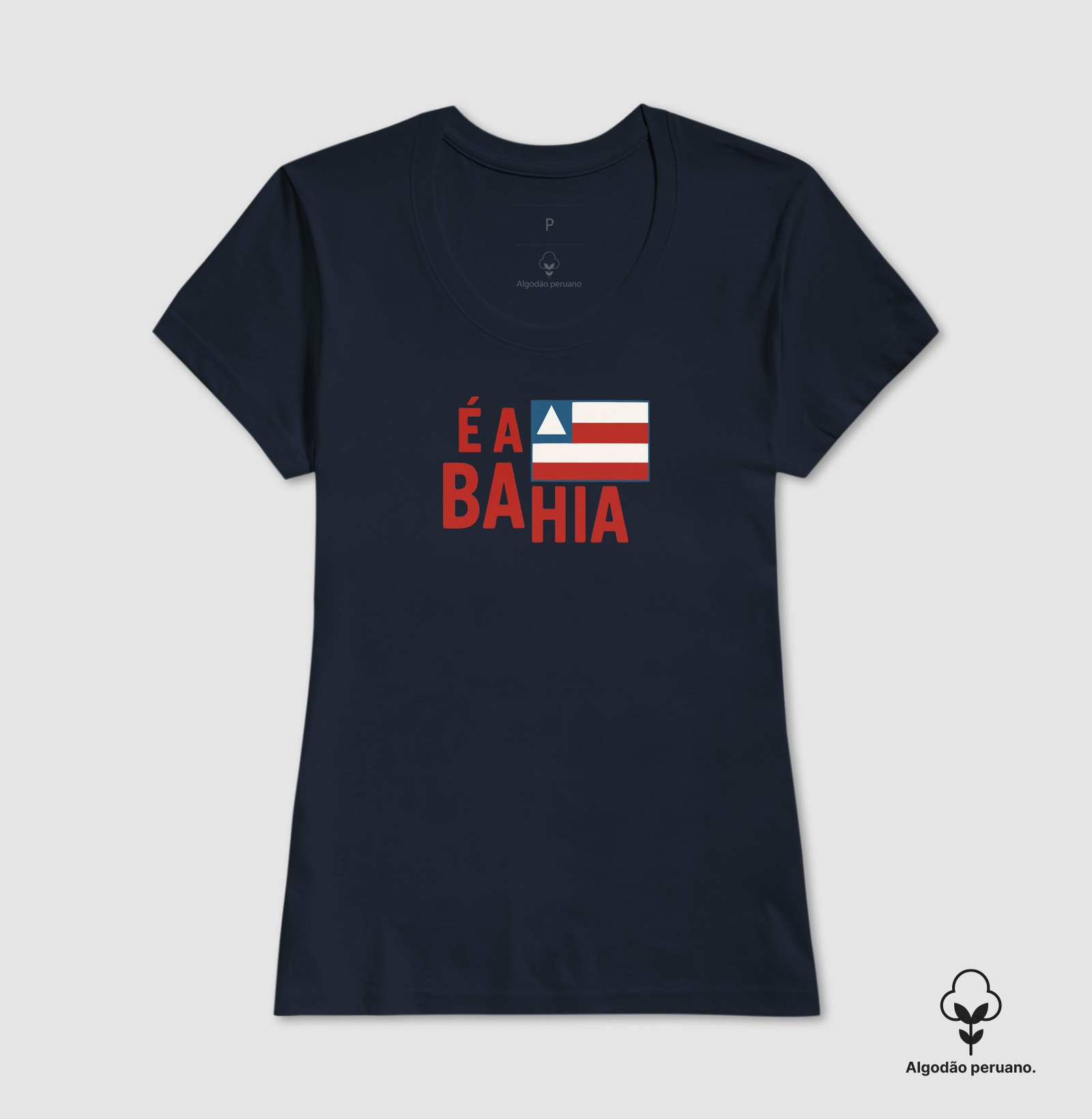 Camiseta É a Bahia. Coleção Baianês. Masculina e Feminina. Algodão Peurano - Imagem 8