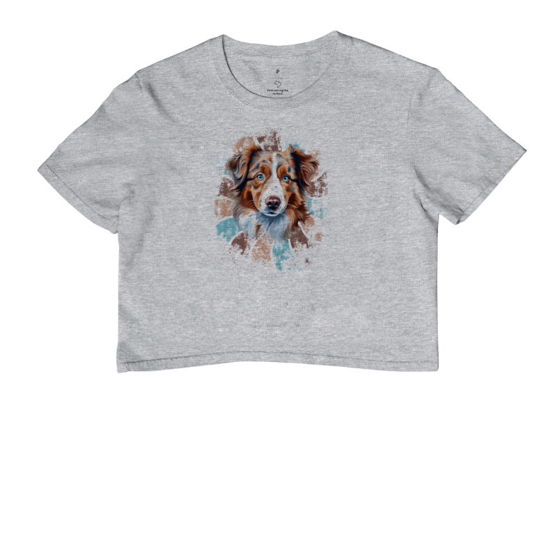 Red Merle Border Collie Cropped