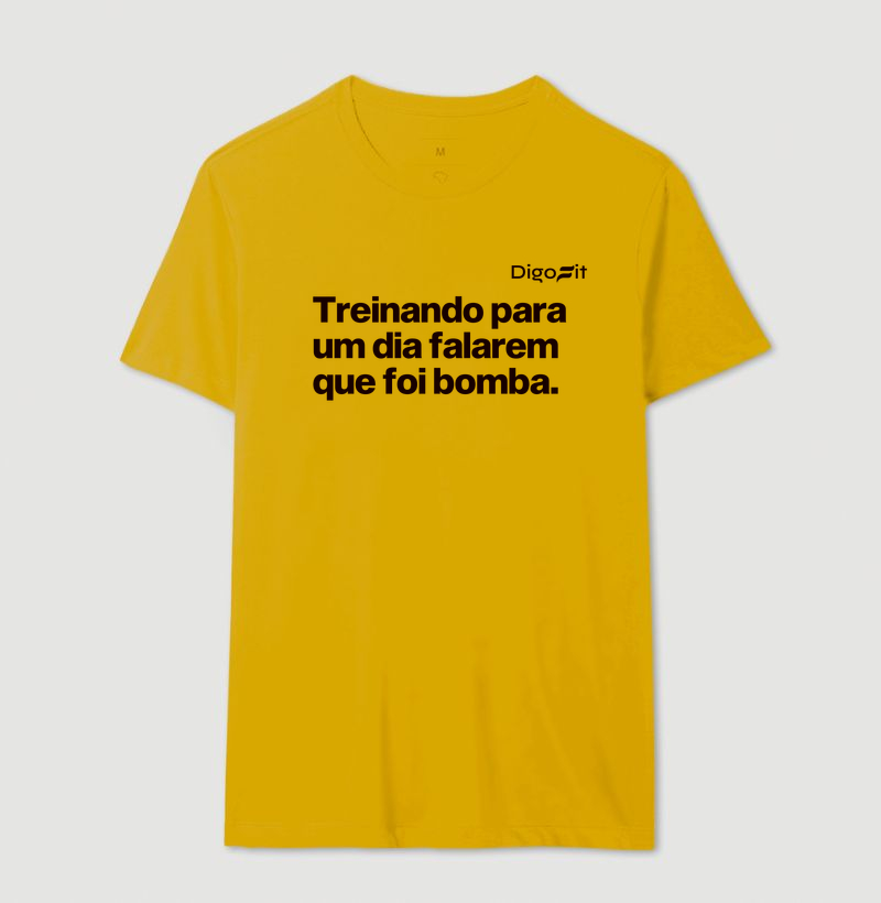 CAMISETA ACADEMIA TREINANDO PARA FALAREM QUE FOI BOMBA - Imagem 14