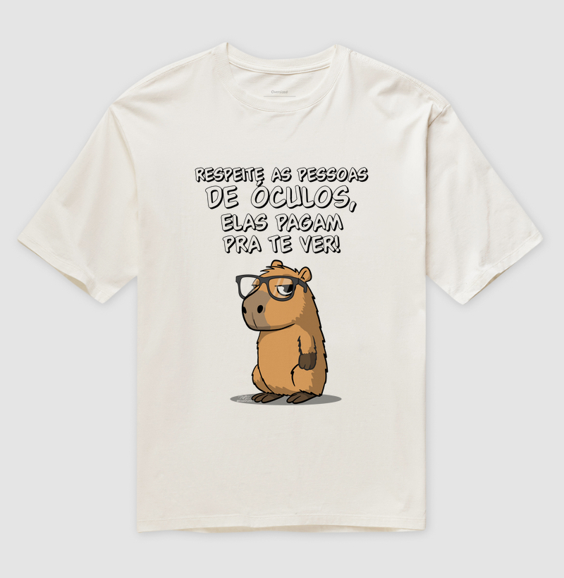 Camiseta Capivara Óculos - Imagem 4