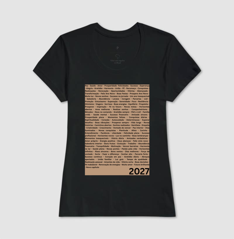 Camiseta Desejos para 2027 – Palavras da Virada - Imagem 4