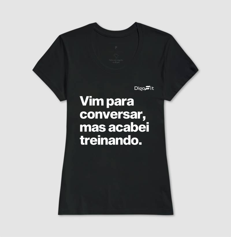 CAMISETA ACADEMIA VIM PARA CONVERSAR - Imagem 3