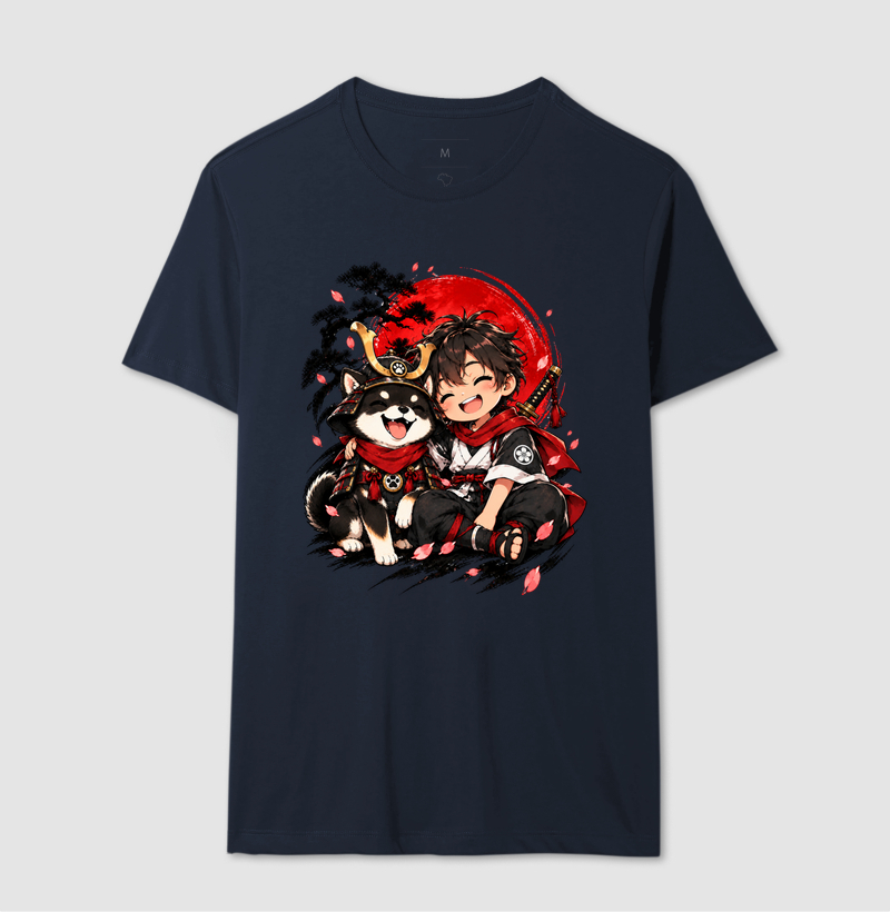 Pequeno Samurai & Shiba — Amigos de Honra (Preto) - Imagem 6