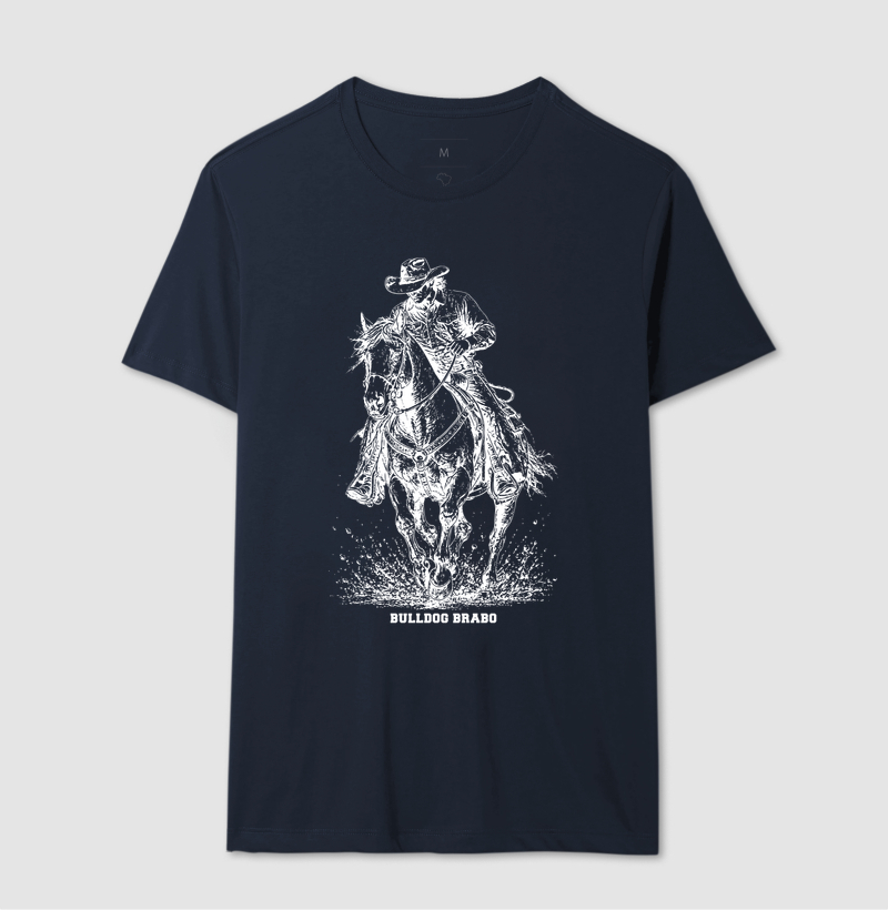 Cowboy Riding Horse Bulldog Brabo - Imagem 7