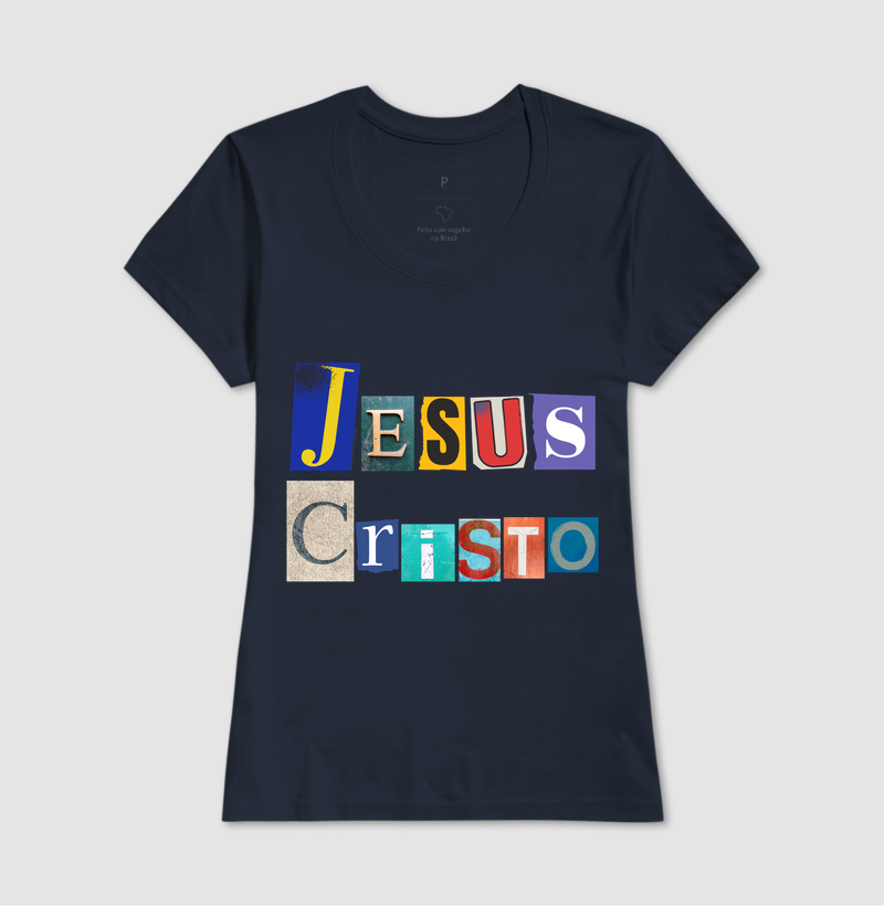 Camiseta Cristã Jesus Cristo Colagem - Imagem 7