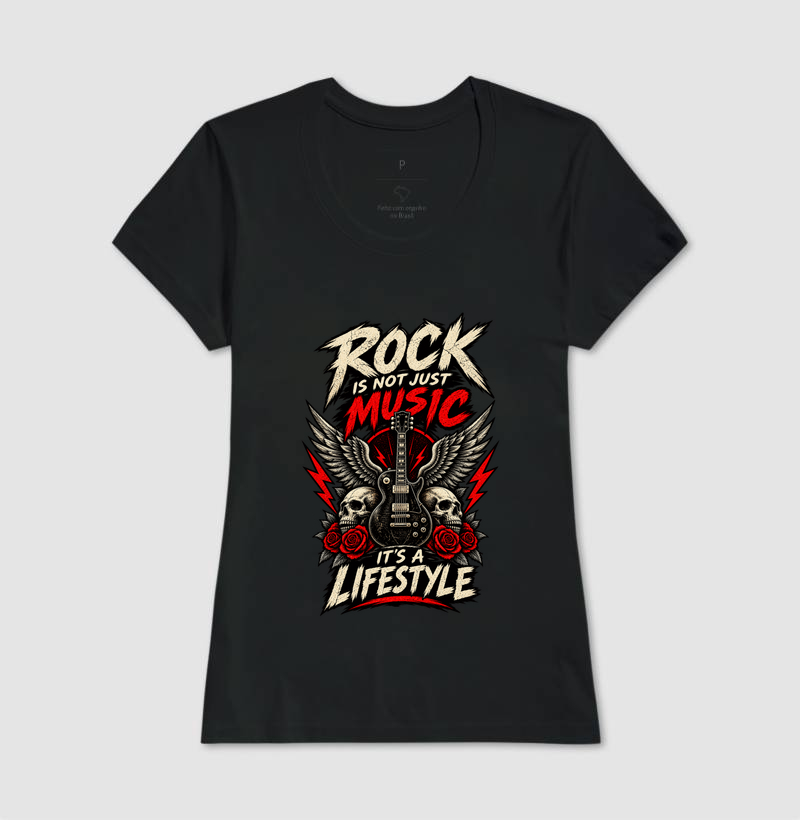 Camiseta Rock Is Not Just Music It’s a Lifestyle - Imagem 3
