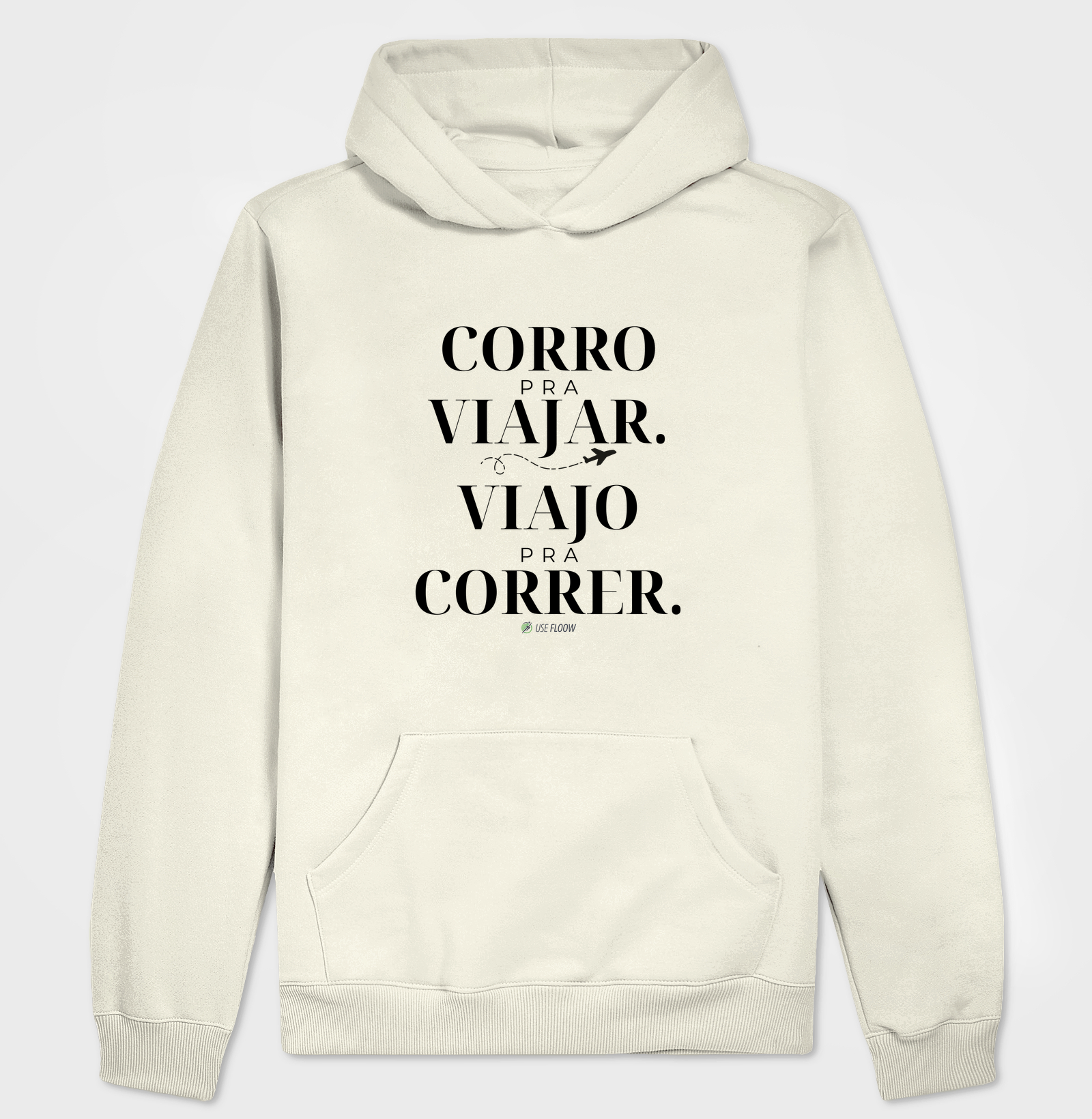 Hoodie Moletom Corrida - Corro Para Viajar. Viajo Para Correr. - Imagem 3