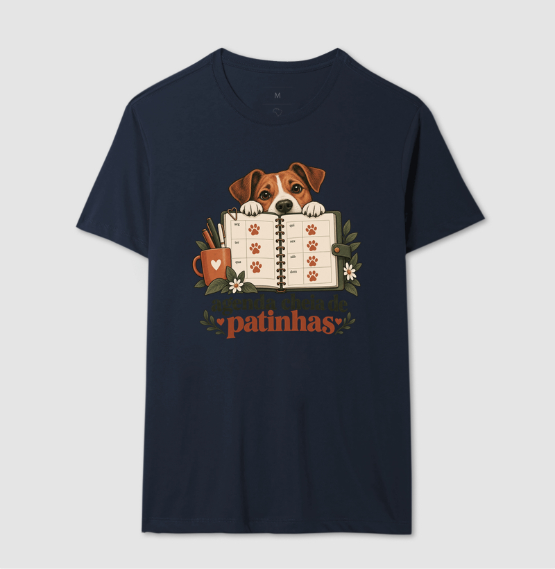Camiseta Cachorro Rotina "agenda cheia de patinhas" | Pelo & Pano - Imagem 6