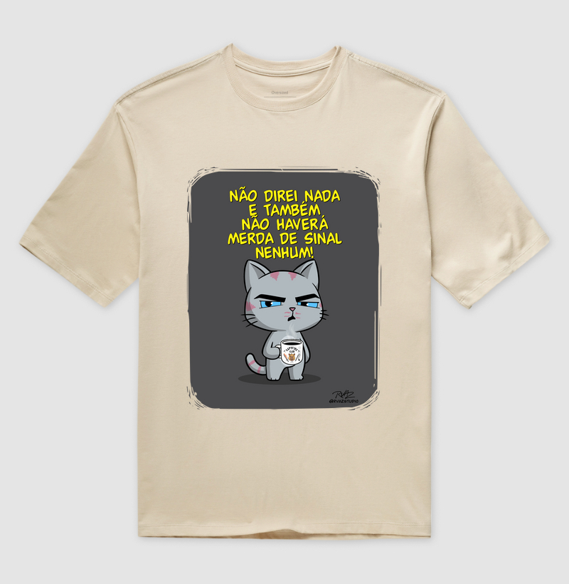 Camiseta Gato Sincero Sinal Nenhum - Imagem 3
