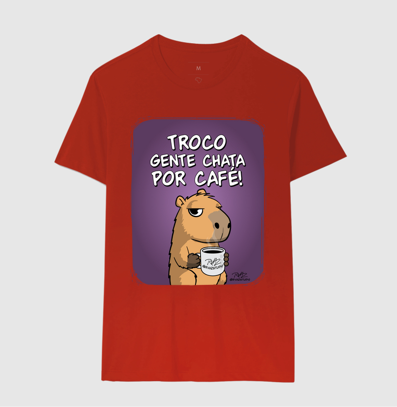 Camiseta Capivara Troco por Café - Imagem 10