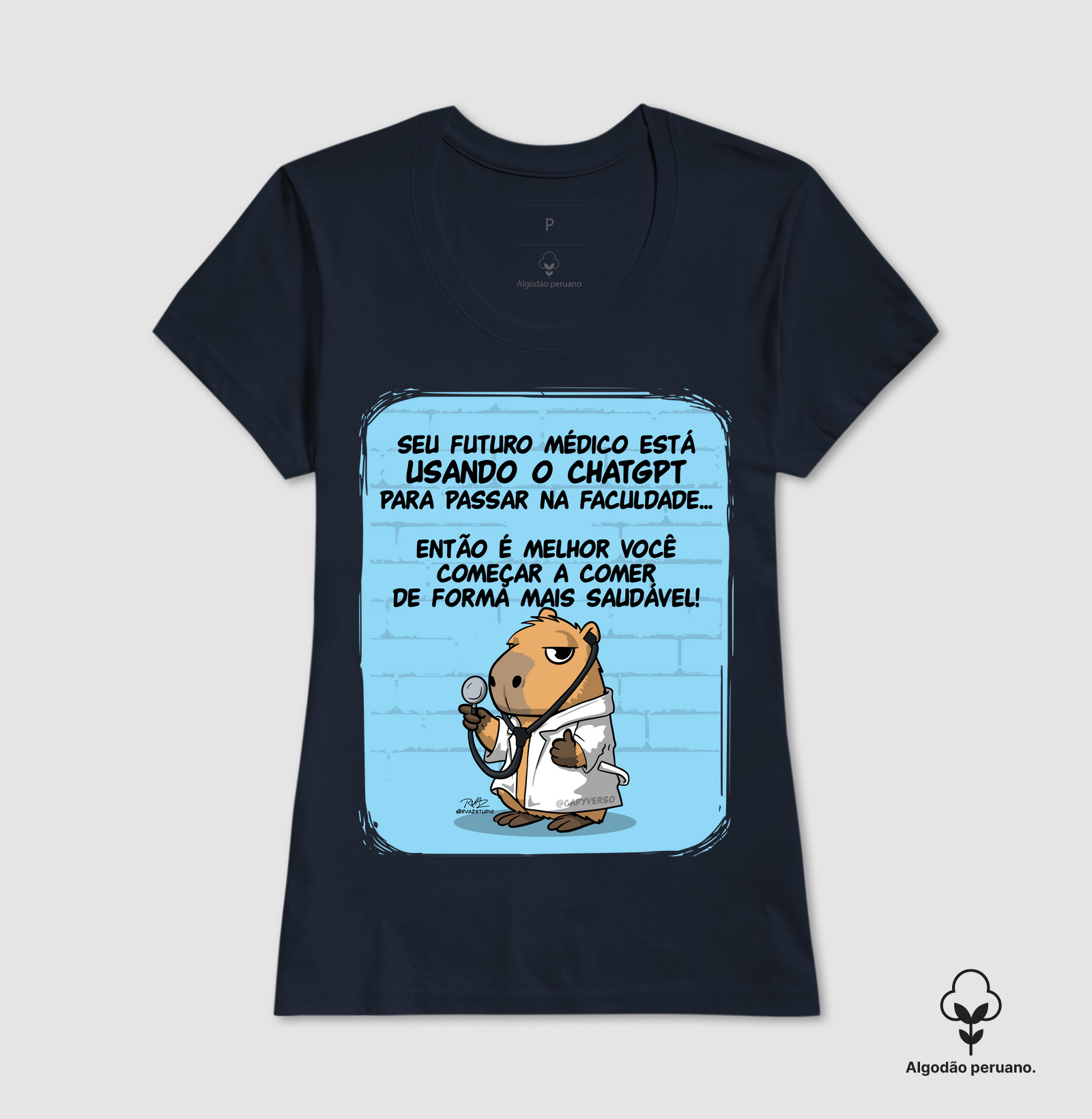 Camiseta Capivara Médico - Imagem 6