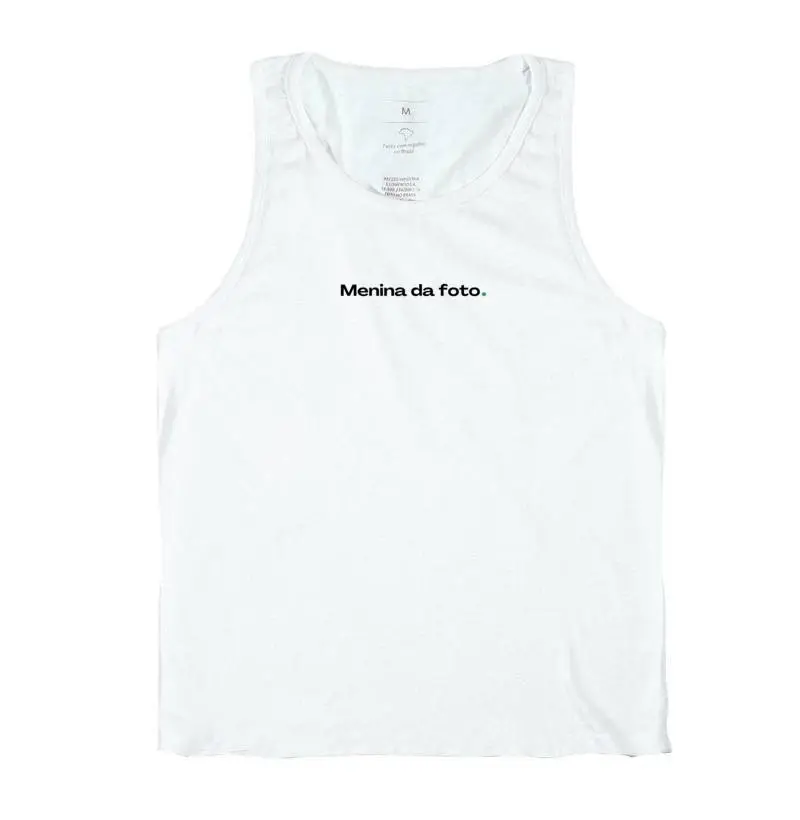Camiseta regata, menina da foto. - Imagem 2