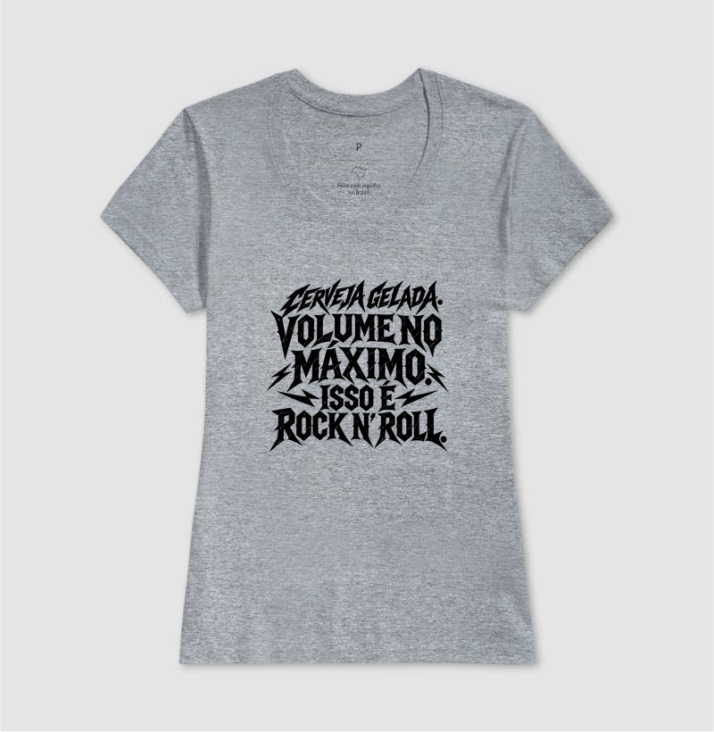 Camiseta Cerveja gelada. Volume no máximo. Isso é rock n' roll - Imagem 9